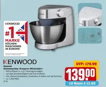 REWE Kenwood küchenmaschine prospero+ khc29.a0si Angebot