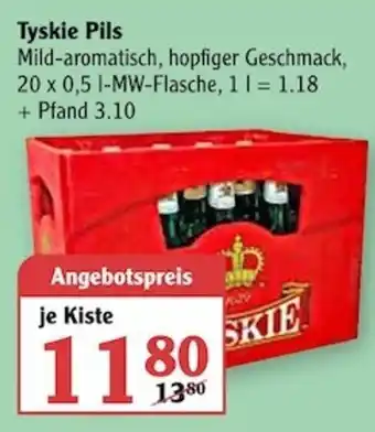 Globus Tyskie Pils 20x0,5 L Angebot