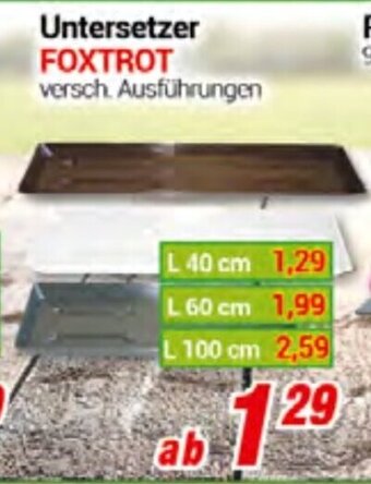 CENTERSHOP Untersetzer FOXTROT Angebot