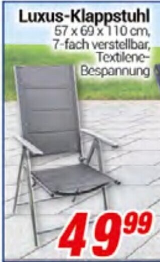 CENTERSHOP Luxus-Klappstuhl Angebot