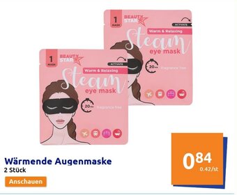 Action Warmende Augenmaske 2 st Angebot