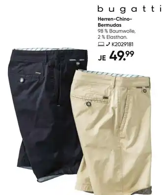 Galeria bugatti Herren Chino Bermudas Angebot