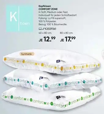 Galeria Kopfkissen Comfort Zone Angebot