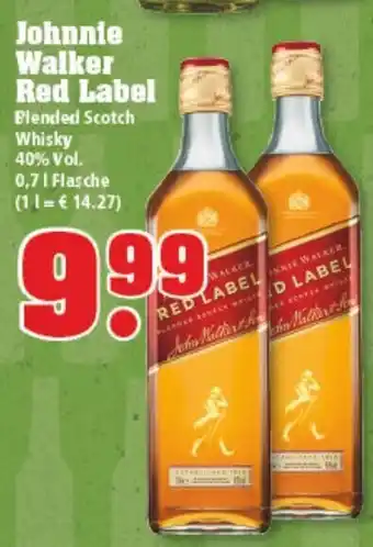 trinkgut Johnnie Walker Red Label Blended Scotch Whisky 0,7L Angebot