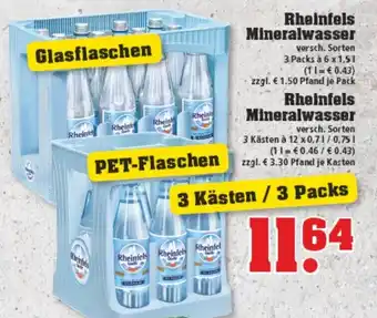 trinkgut Rheinfels Mineralwasser Angebot