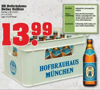 trinkgut HB Hofbräuhaus Helles Vollbier  20x0,33L Angebot