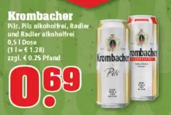 trinkgut Krombacher Pils 0,5L Dose Angebot