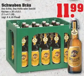 trinkgut Schwaben Bräu 20x0,5L Angebot