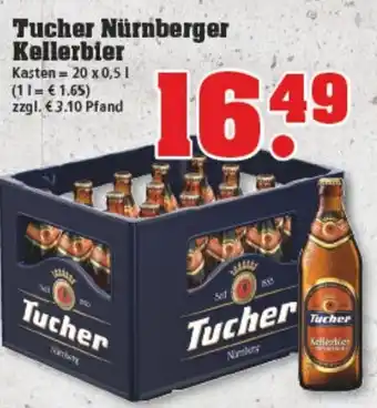 trinkgut Tucher Nürnberger Kellerbier 20x0,5L Angebot