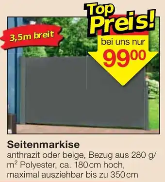 Jawoll Seitenmarkise 3,5m breit Angebot