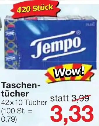 Jawoll Tempo Taschentücher 420 Stück Angebot