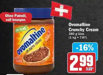 Hit Ovomaltine Crunchy Cream 380 g Glas Angebot