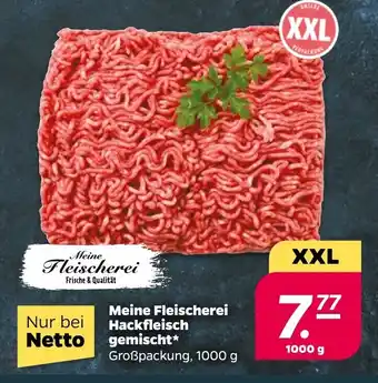 NETTO Meine Fleischerei Hackfleisch gemischt 1000 g Angebot