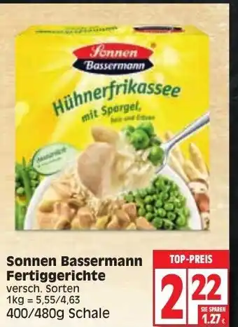 Edeka Sonnen Bassermann Fertiggerichte 400/480 g Angebot