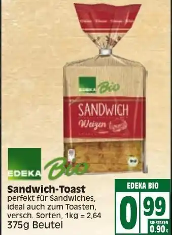 Edeka Edeka Sandwich-Toast 375g Angebot