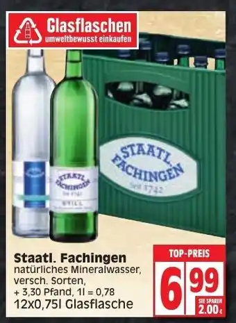 Edeka Staatl. Fachingen 12*750 ml Angebot