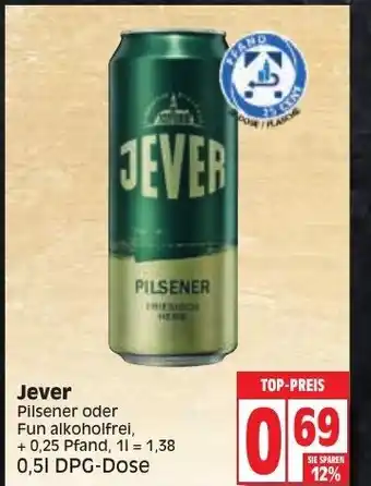 Edeka Jever 500 ml Angebot