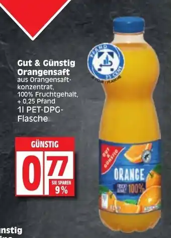 Edeka Gut & Gunstig Orangensaft 1L Angebot