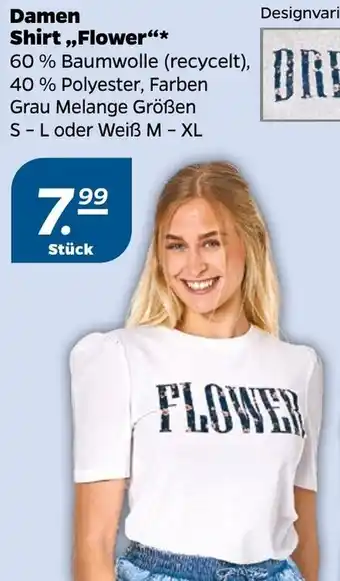 NETTO Damen Shirt ,,Flower" Angebot