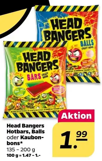 NETTO Head Bangers Hotbars, Balls oder Kaubonbons 135-200 g Angebot