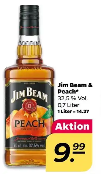 NETTO Jim Beam & Peach 0,7 Liter Angebot