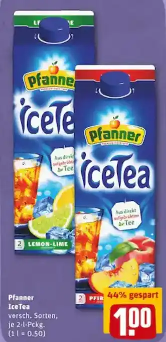 REWE City Pfanner IceTea 2L Angebot