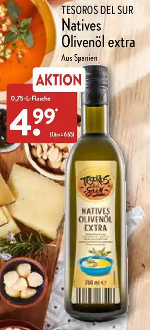 Aldi Nord Tesoros Del Sur Natives Olivenöl extra 0,75 L Flasche Angebot