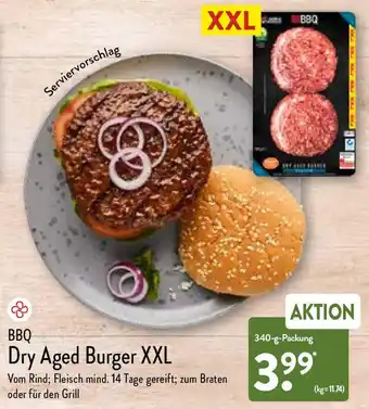 Aldi Nord BBQ Dry Aged Burger XXL 340 g Packung Angebot