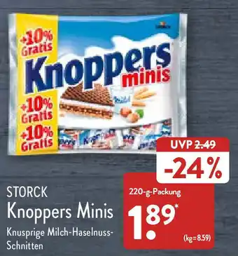 Aldi Nord Storck Knoppers Minis 220 g Packung Angebot