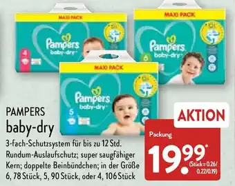 Aldi Nord Pampers Baby Dry Angebot