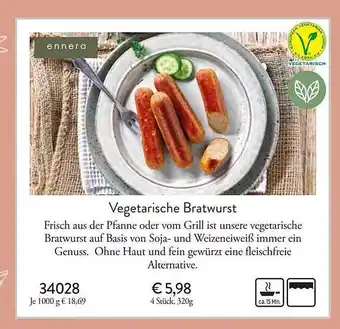 Eismann Vegetarische Bratwurst Angebot