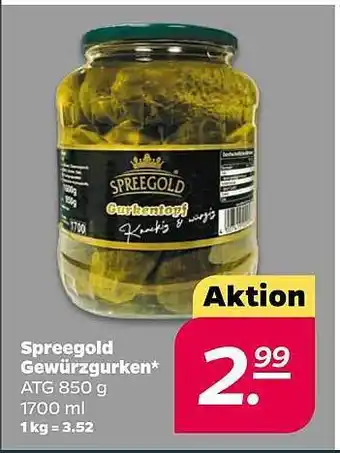 NETTO Spreegold Gewürzgurken Angebot