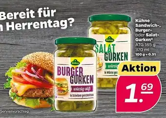 NETTO Kühne Sandwich-, Burger- Oder Salat-gurken Angebot