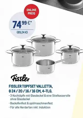 METRO Fissler Topfset Valletta Angebot