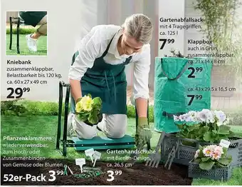 NKD Kniebank, Gartenabfallsack, Klappbox, Pflanzenklammern Oder Gartenhandschuhe Angebot