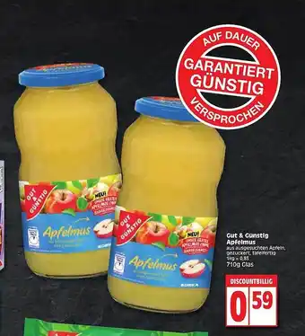 Edeka Gut&günstig Apfelmus Angebot