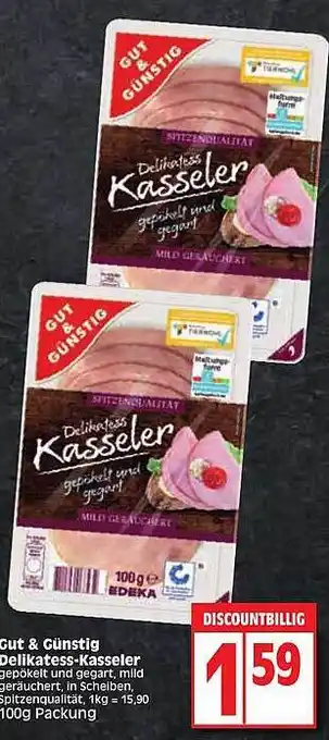 Edeka Gut&günstig Delikatess-kasseler Angebot