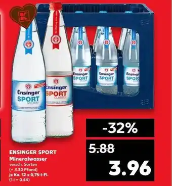 Kaufland Ensinger Sport Mineralwasser Angebot