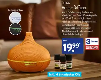 Aldi Nord Quigg Aroma Diffuser Angebot