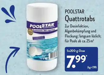 Aldi Nord Poolstar Quattrotabs 5x200 g Dose Angebot