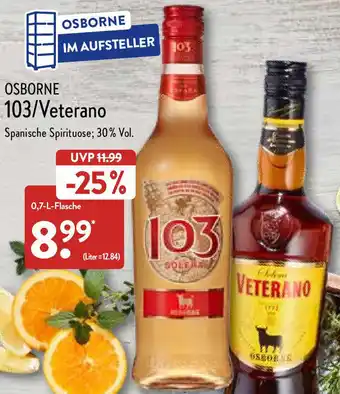 Aldi Nord Osborne 103/Veterano 0,7 L Flasche Angebot