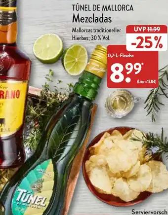 Aldi Nord Túnel de Mallorca Mezcladas 0,7 L Flasche Angebot