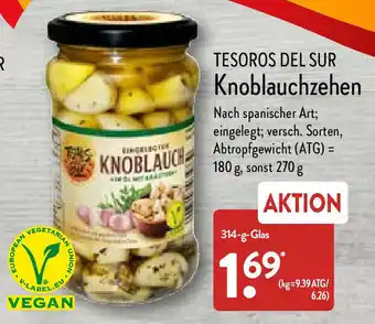 Aldi Nord Tesoros Del Sur Knoblauchzehen 314 g Glas Angebot