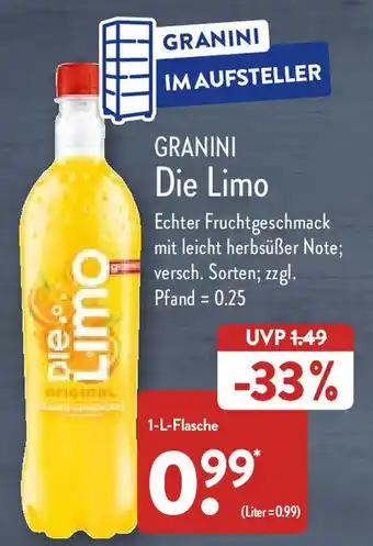 Aldi Nord Granini Die Limo 1 L Flasche Angebot