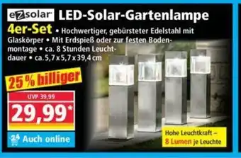 Norma ez solar LED Solar Gartenlampe 4er Set Angebot