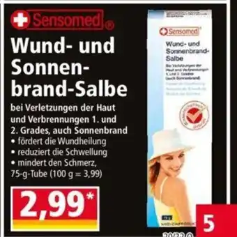 Norma Sensomed Wund und Sonnenbrand Salbe 75 g Tube Angebot