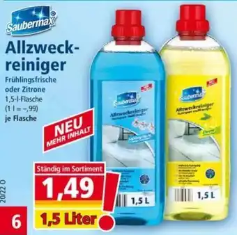 Norma Saubermax Allzweckreiniger 1,5 Liter Angebot