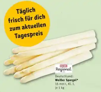 REWE City Deutschland Weißer Spargel 1kg Angebot