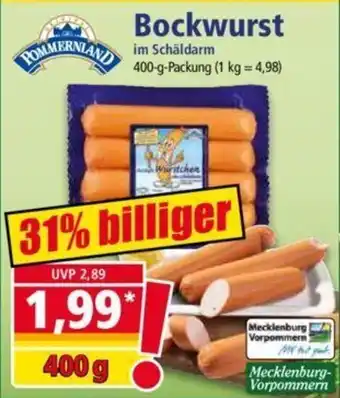 Norma Bockwurst 400 g Packung Angebot