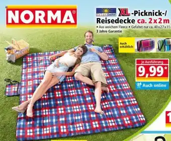 Norma XL Picknick/Reisedecke ca. 2x2 m Angebot